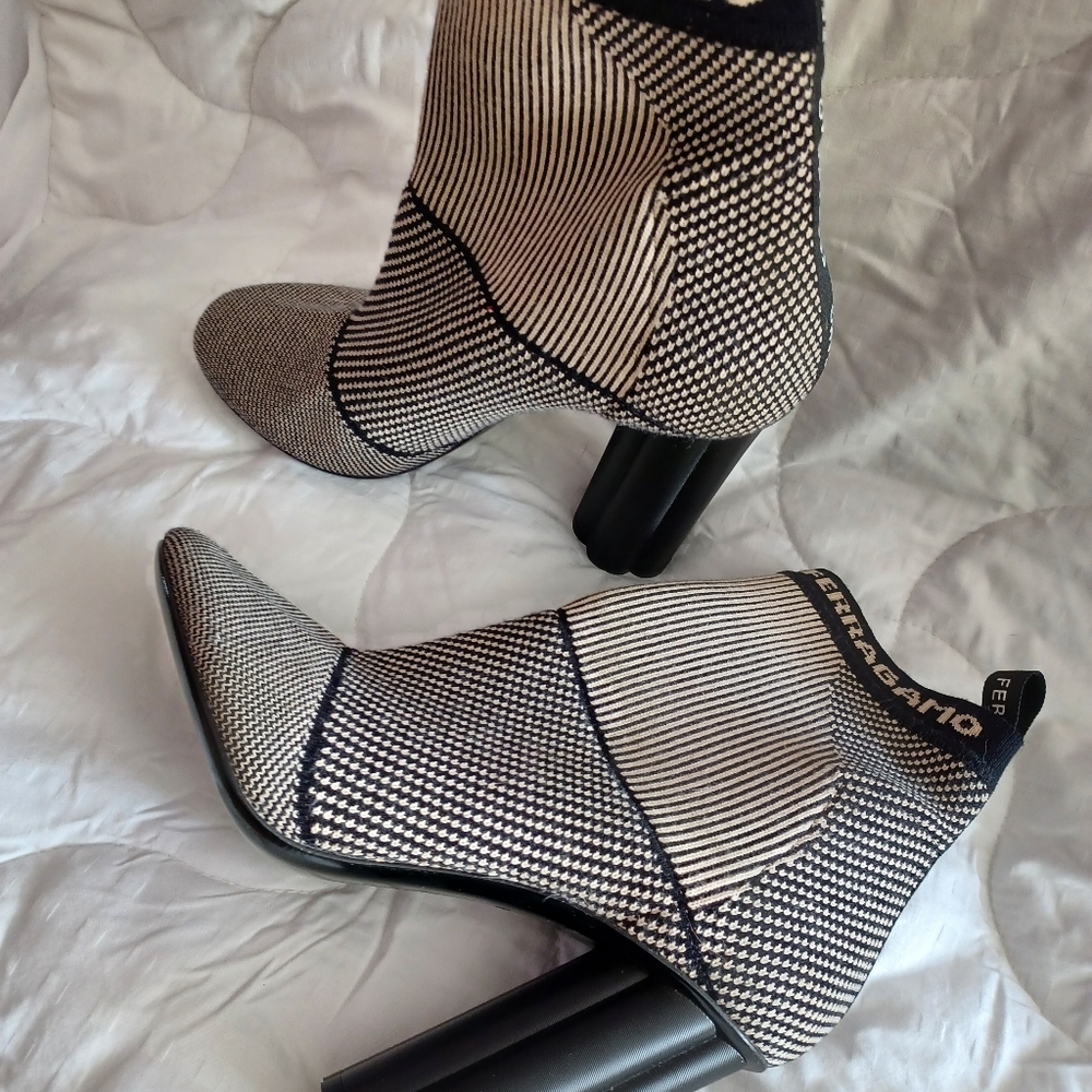 Ferragamo ankle sock boots